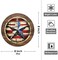 Rustic Wall Decor Wall Plaque Sign Round Metal Tin Sign American flag Wreath Round for Wall Decor